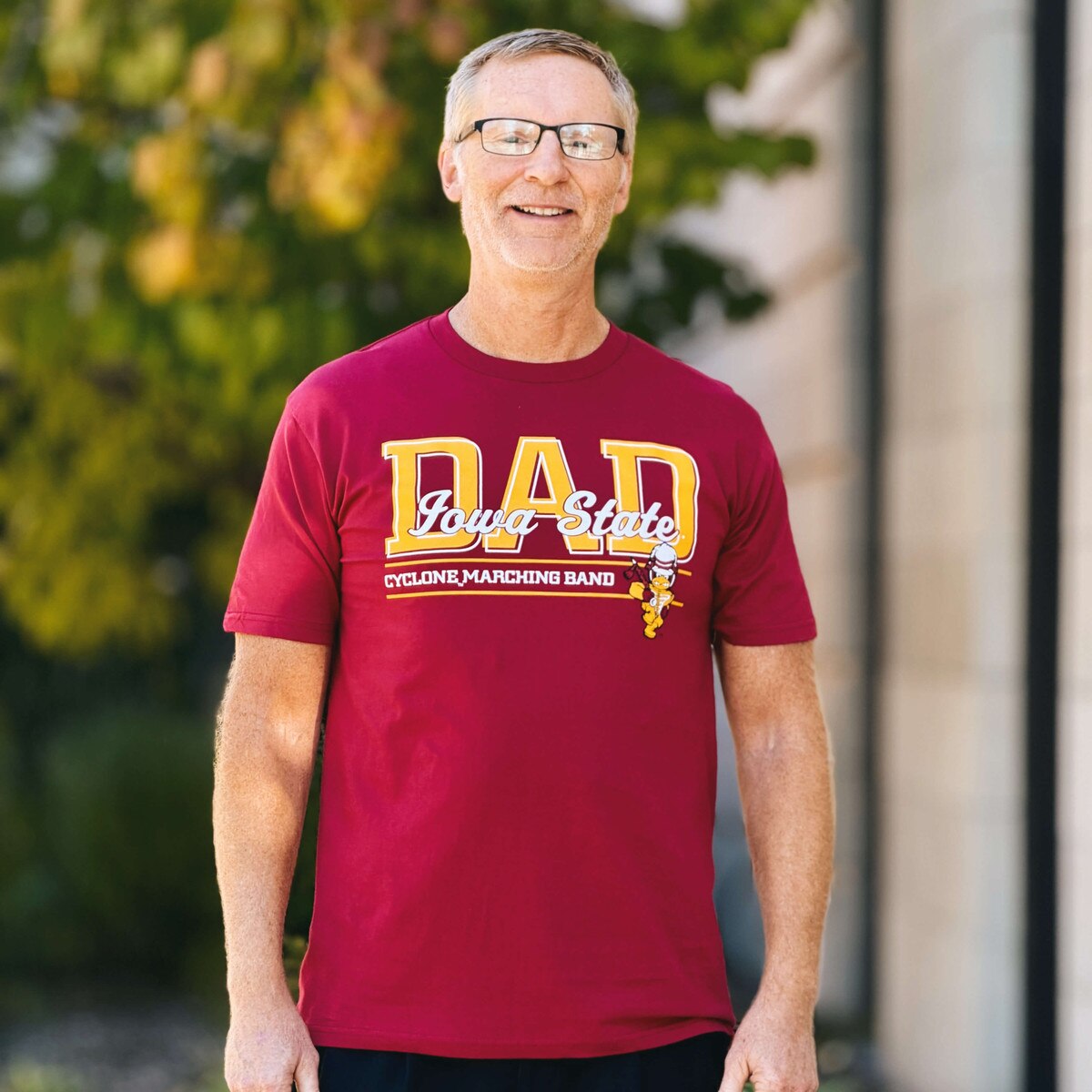 CI Sport Dad Cyclone Marching Band Cardinal T-shirt